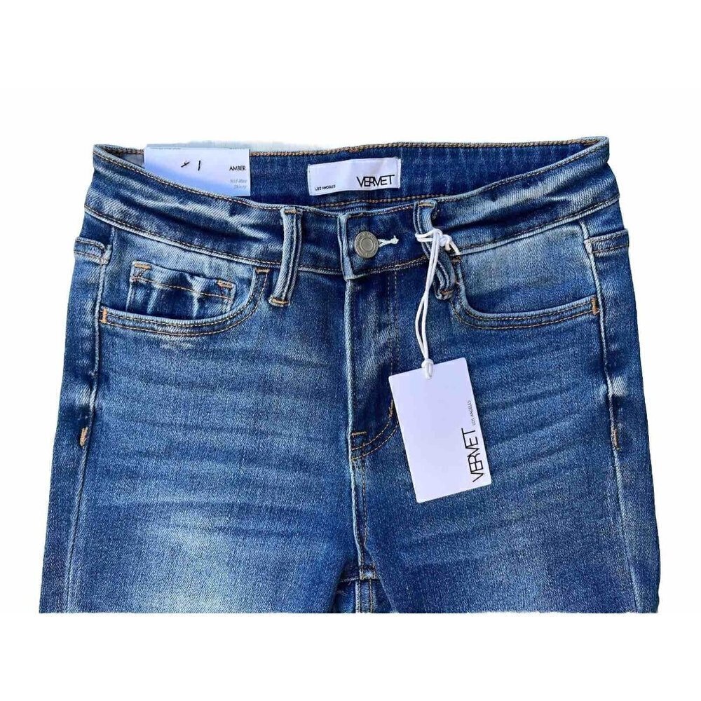 Vervet By Flying Monkey Amber Mid-Rise Skinny Jeans for Women - Size 26 - Picture 12 of 16